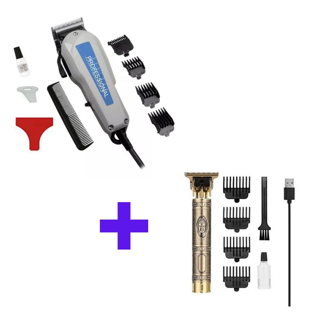 Combo Maquina Peluquería + Patillera Bud